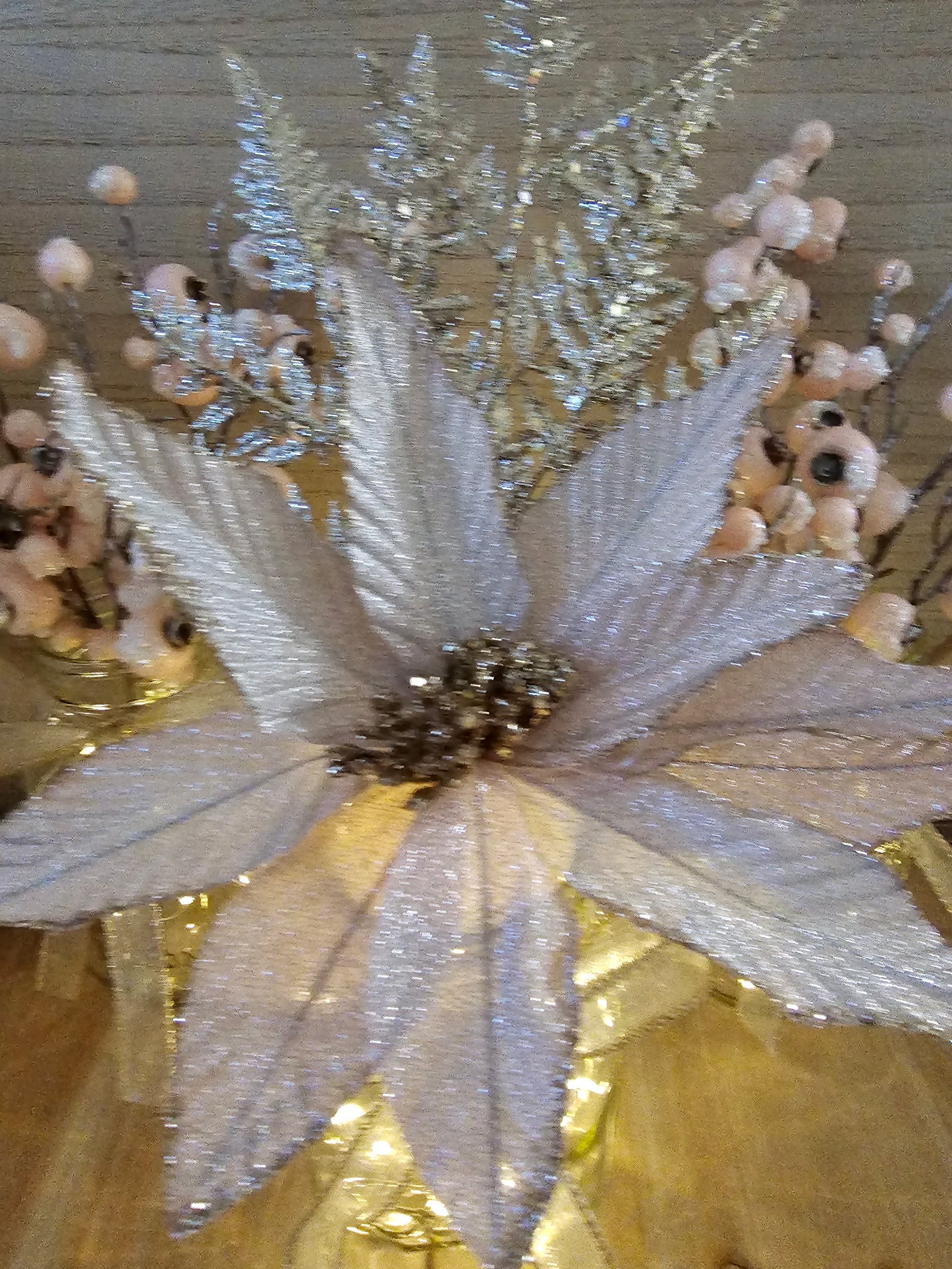 3 Piece Blush Lighted Christmas Centerpiece