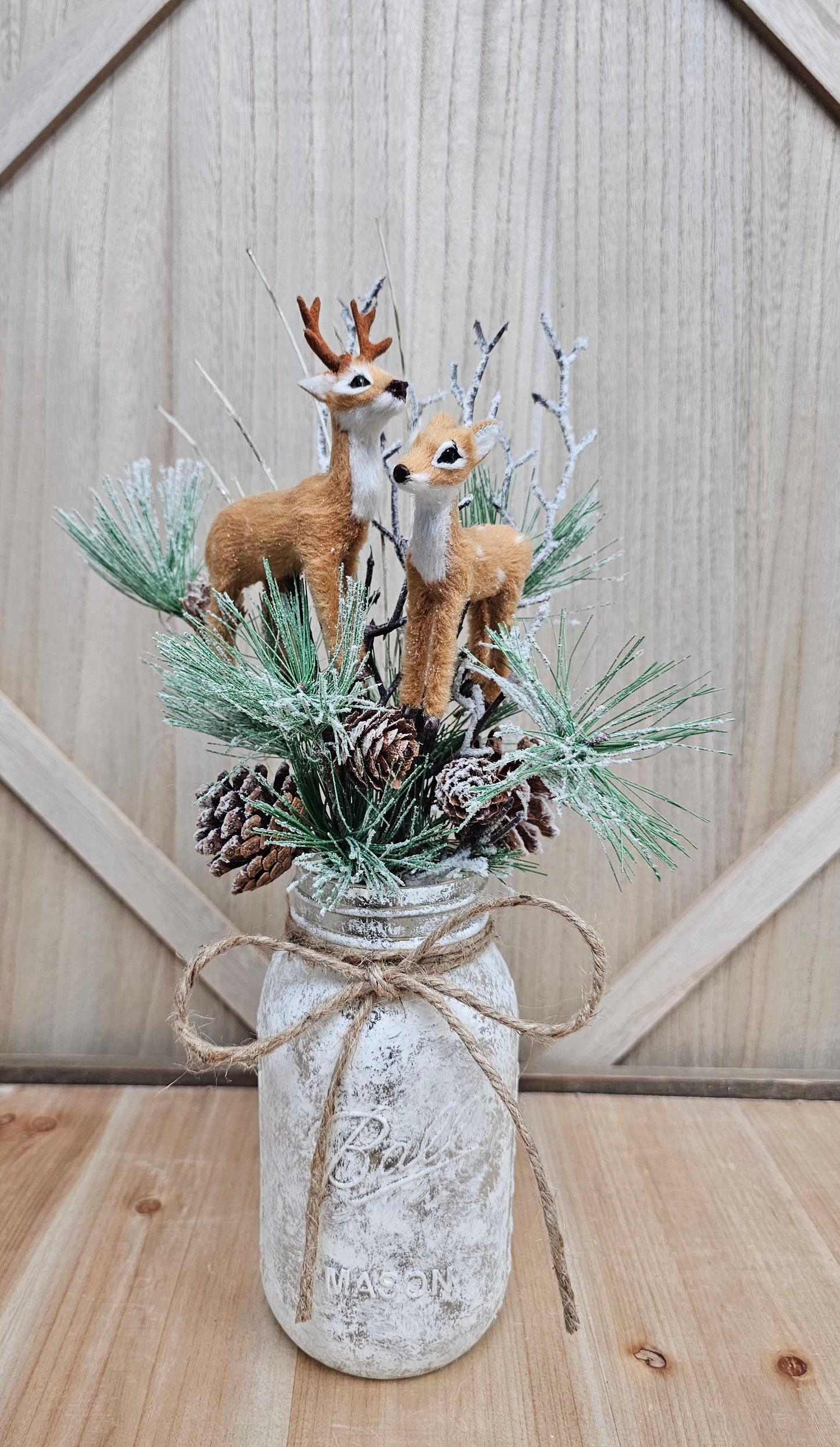Winter Deer Centerpiece
