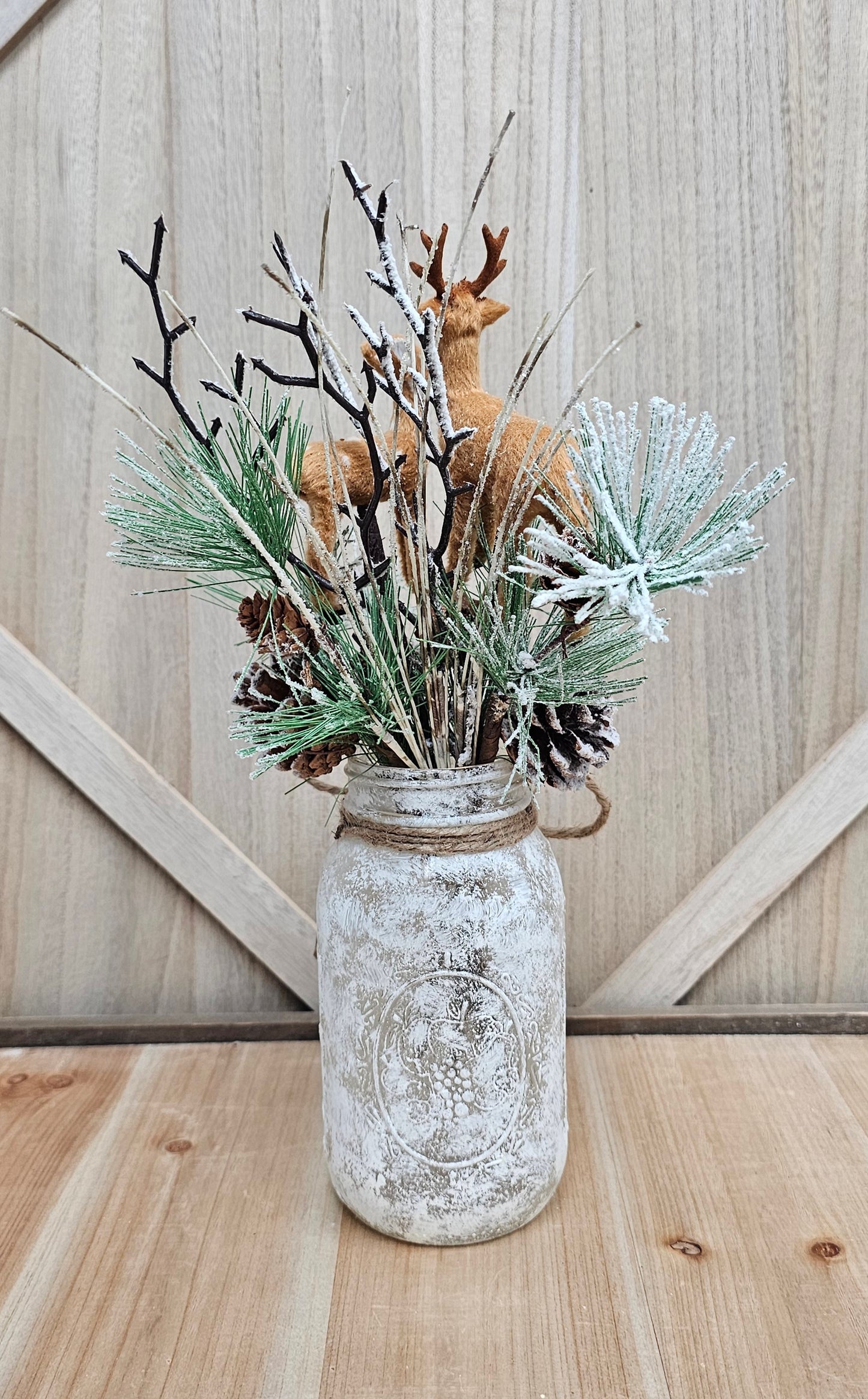 Winter Deer Centerpiece