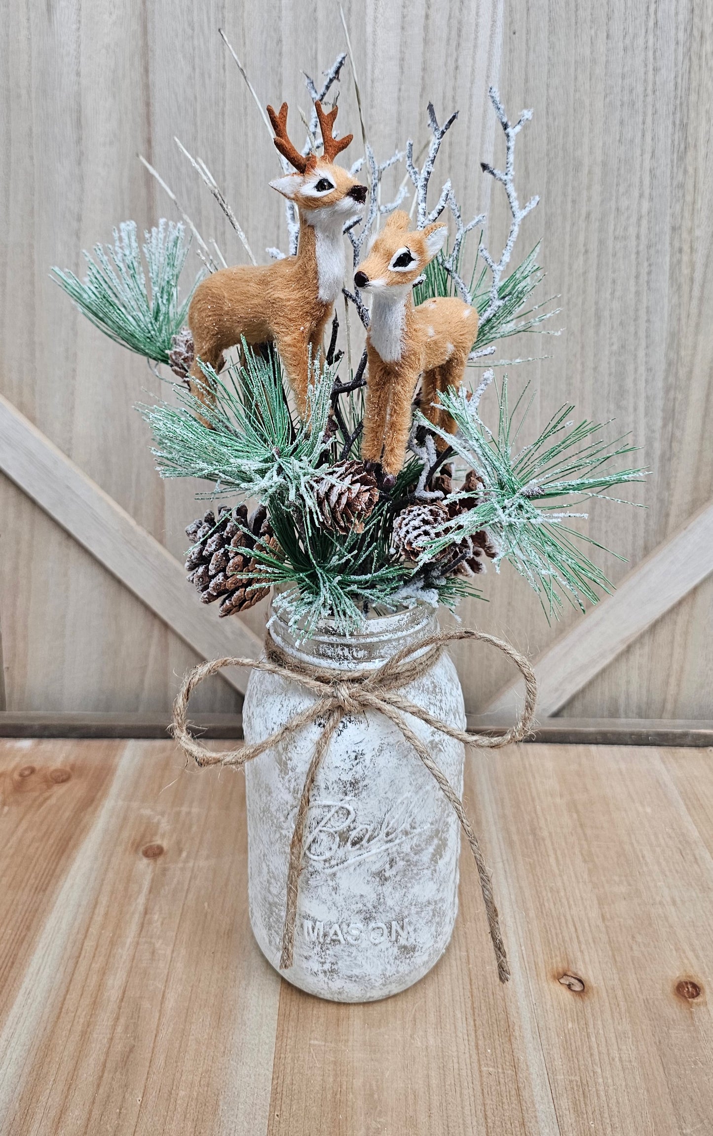 Winter Deer Centerpiece