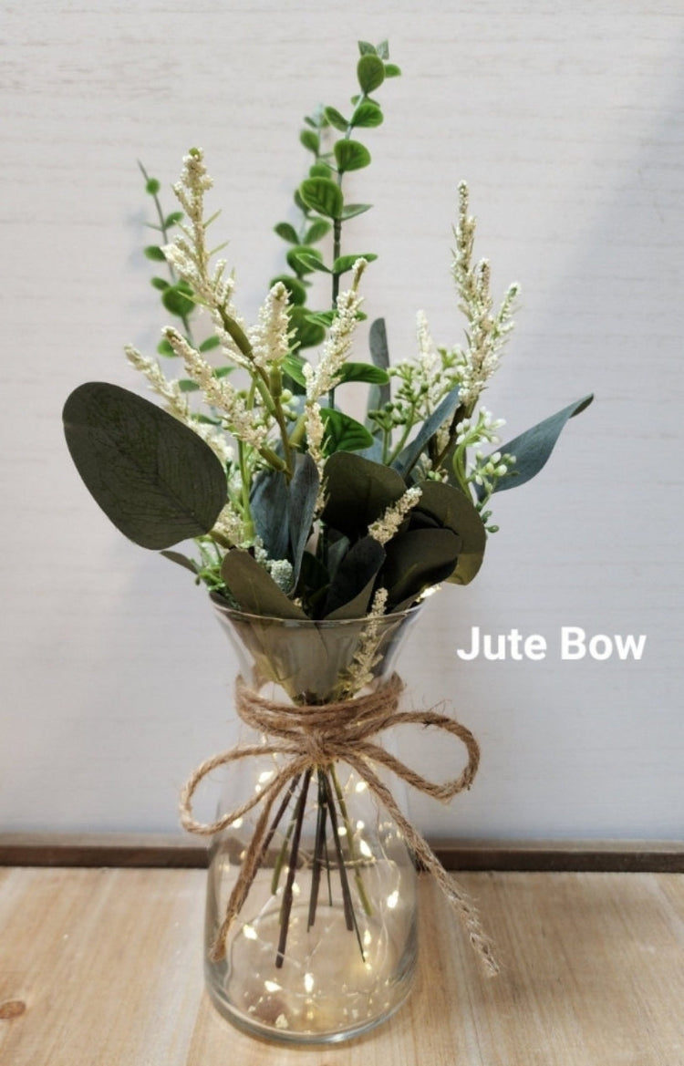 Silk Eucalyptus & Babies Breath Greenery Arrangement