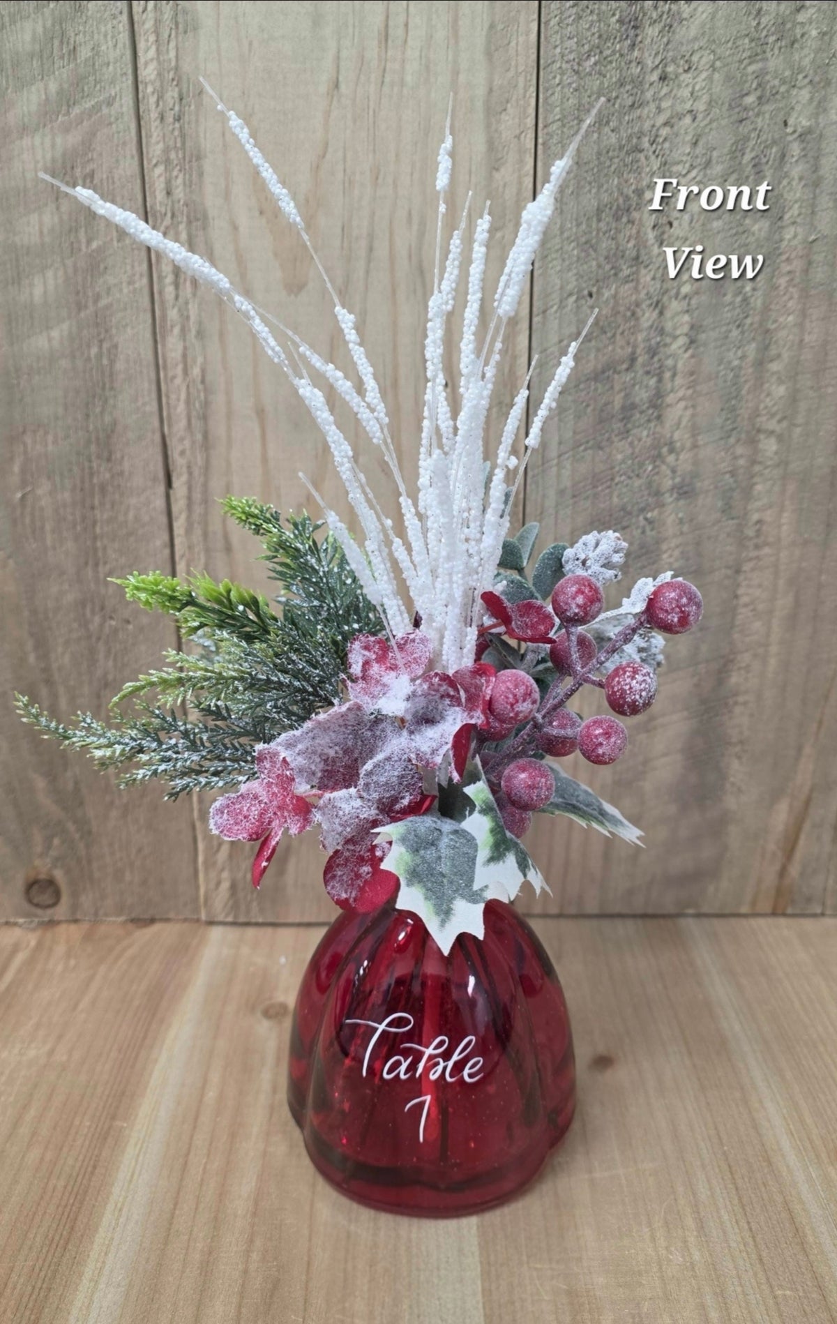 Personalized Holiday Party Centerpiece