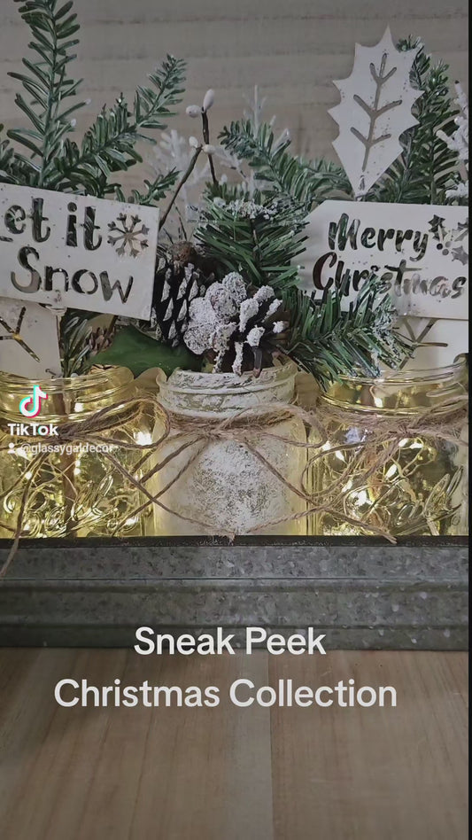White Christmas Centerpiece