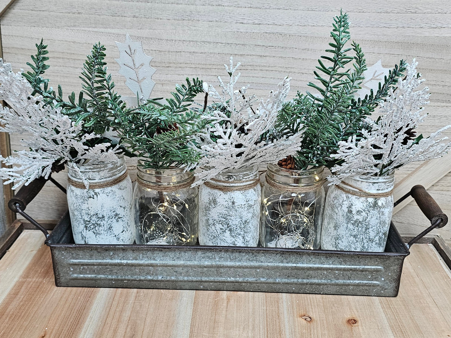 White Christmas Centerpiece - Free Shipping